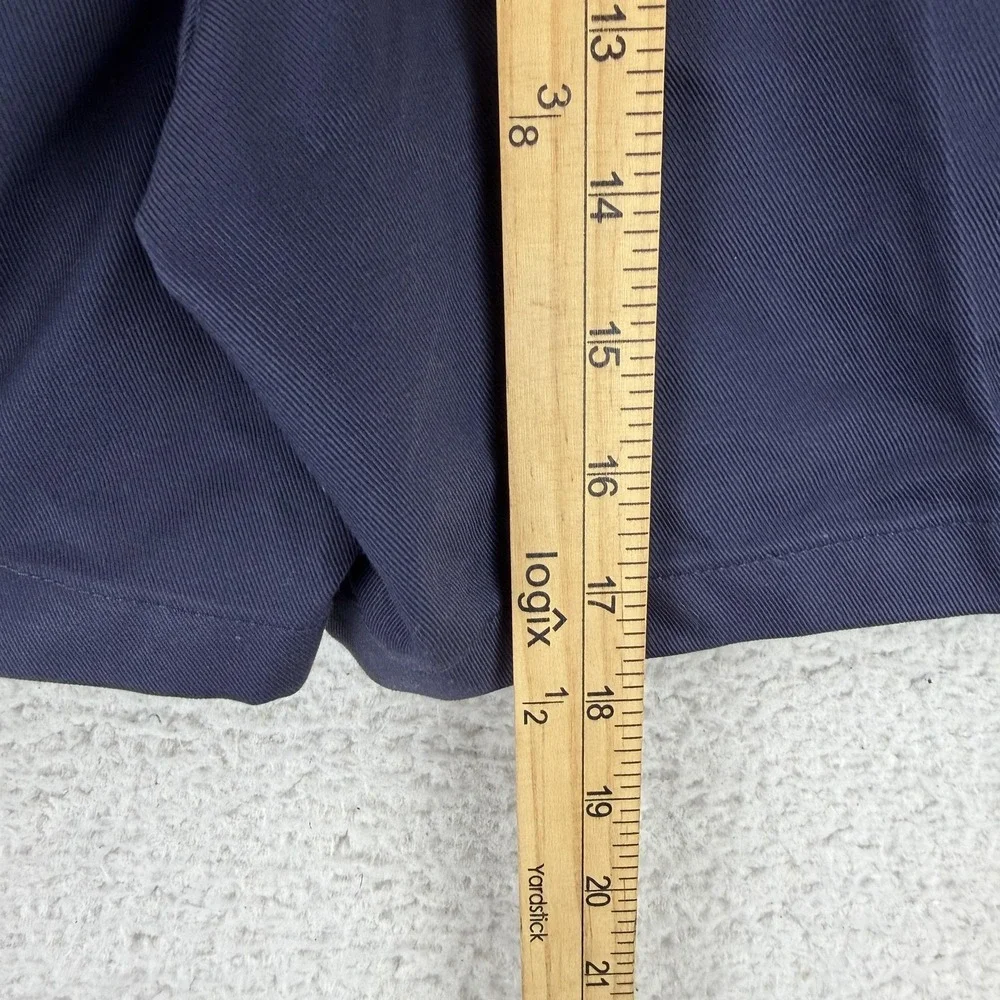 L.L.Bean Shorts Mens 31 Blue Chino Wrinkle Resistant Pleated 6 Inseam Casual NWT